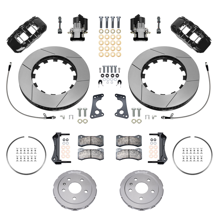 Wilwood AERO4 Big Brake 4 Piston Rear Brake Kit - Red - Chevy Corvette 2020-24 140-17009-DR